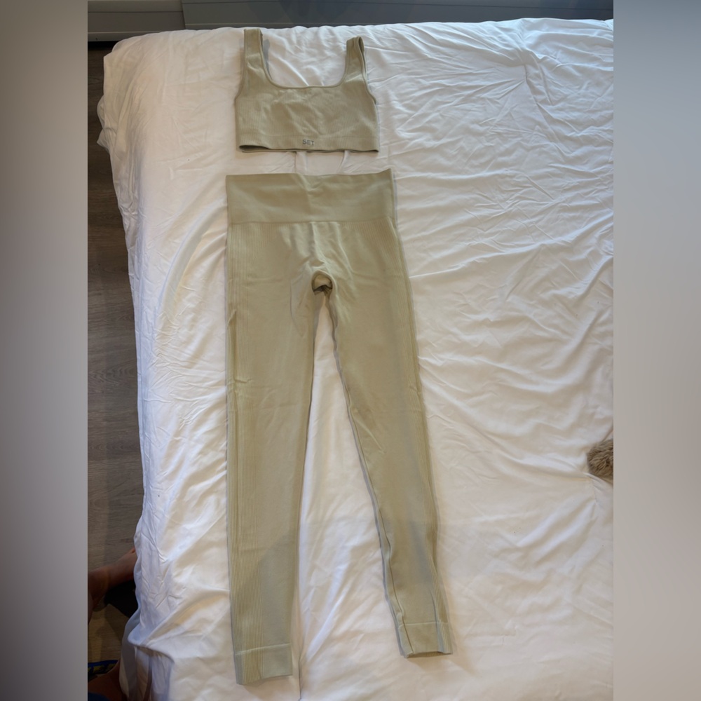 Beige Activewear Set